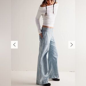 New Free People “We The Free Breezy” Denim Pull-on jeans